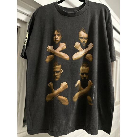 Metallica Birth School Metallica Death Vintage Reprint 1992 Metallica Tag - Picture 1 of 7